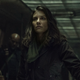 Lauren Cohan looks serious as Maggie on The Walking Dead